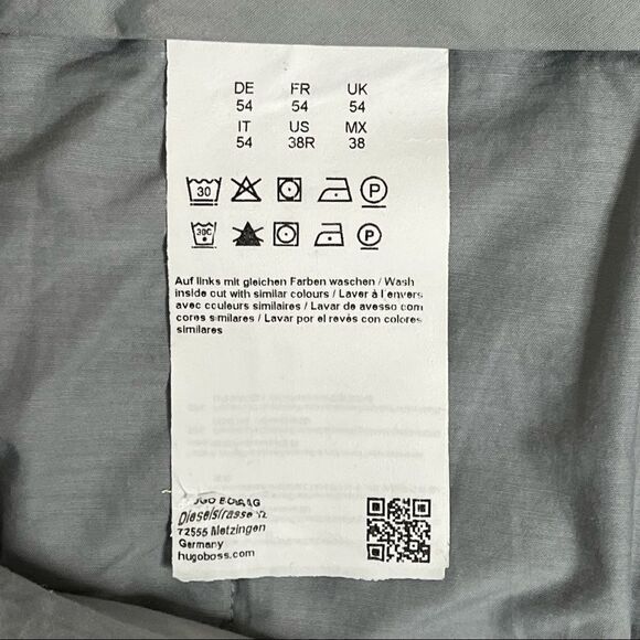 Hugo Boss Gray Trousers, Size 38 Regular New with Tags - Picture 11 of 11